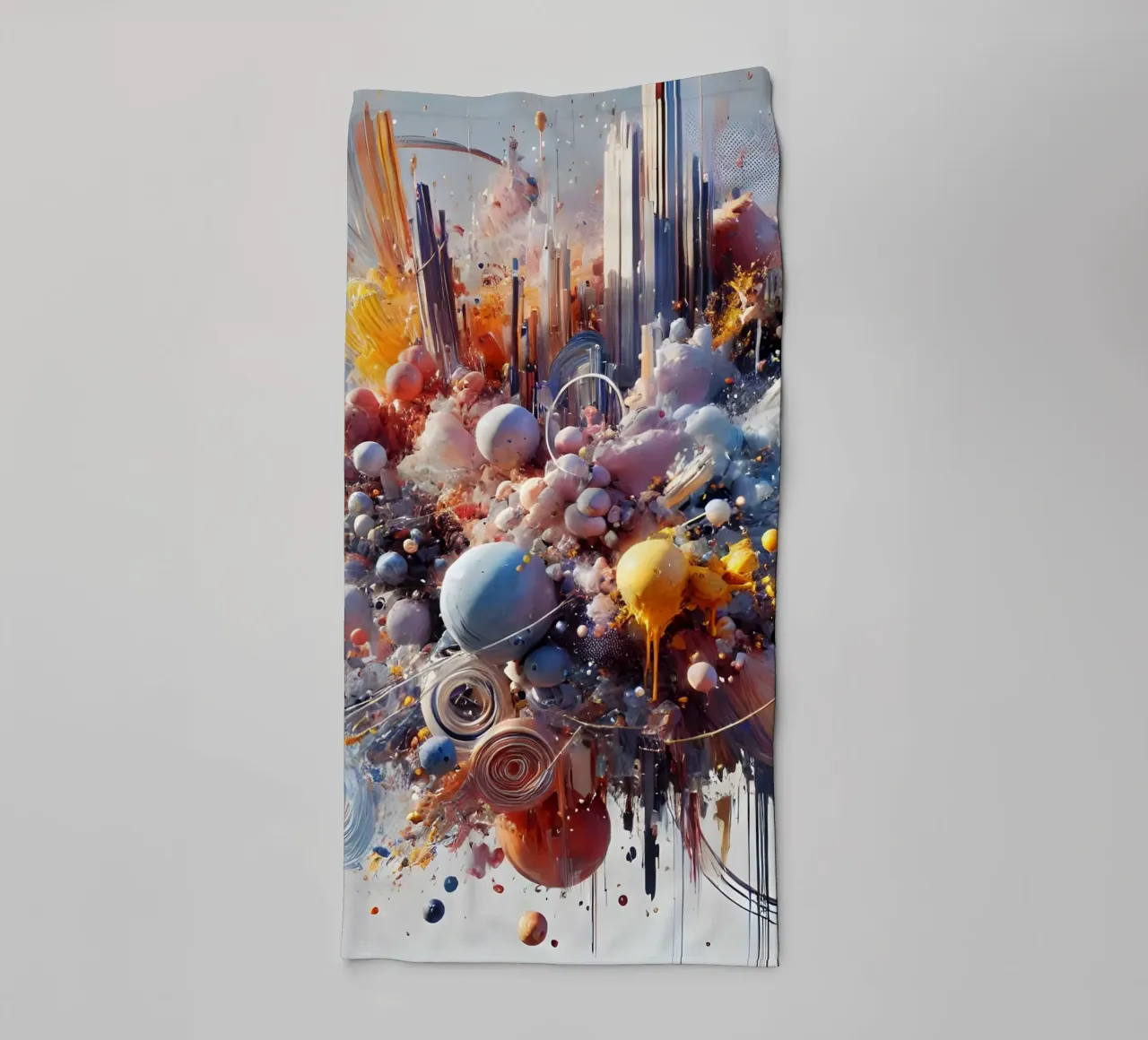 action splash abstract asciugamano da bagno da abstrakt