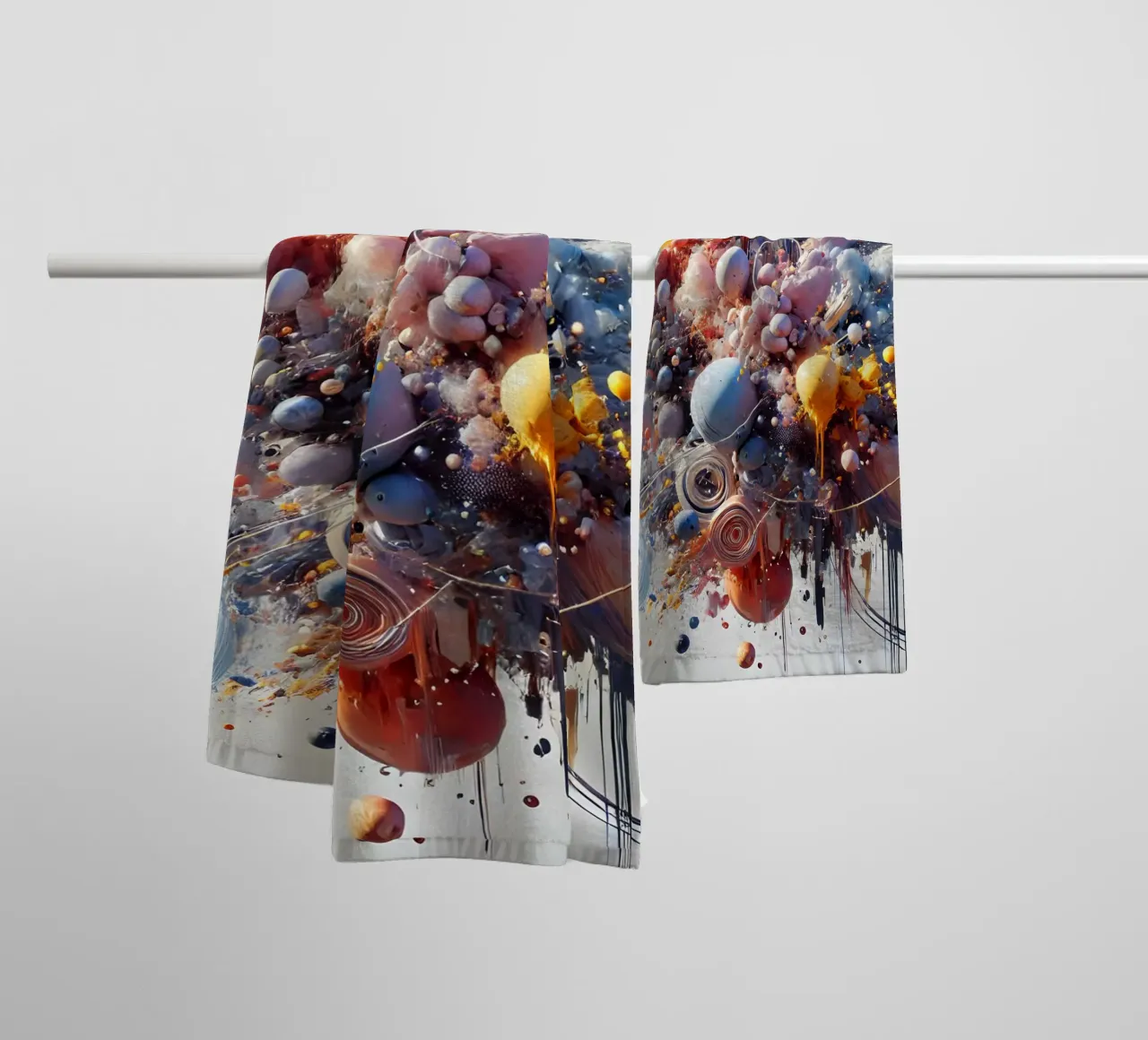 action splash abstract asciugamano da bagno da abstrakt