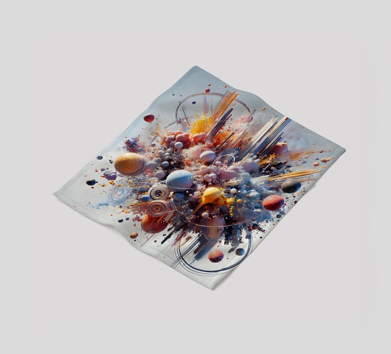 action splash abstract coperta in pile da abstrakt