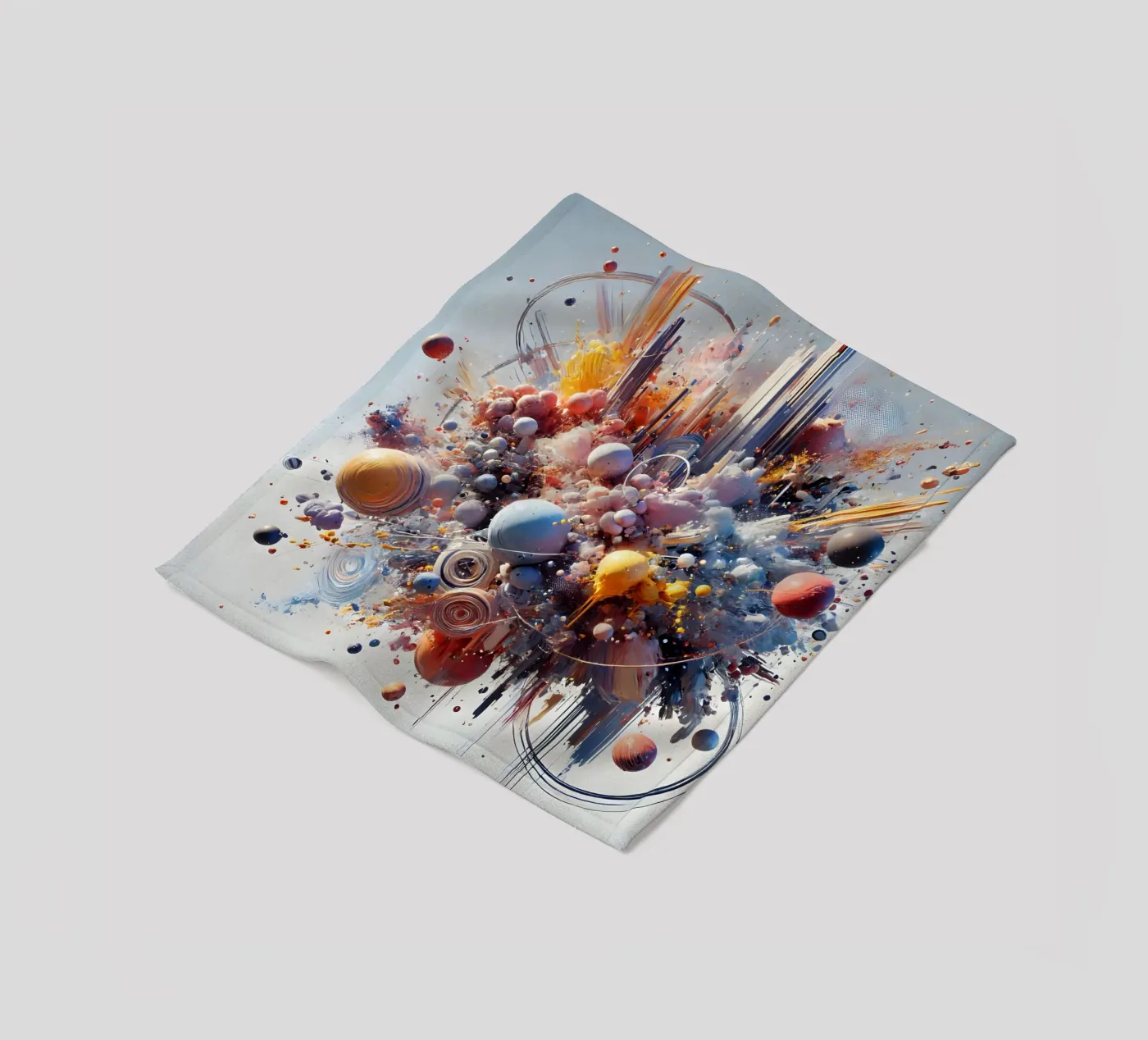 action splash abstract Fleecedecke von abstrakt