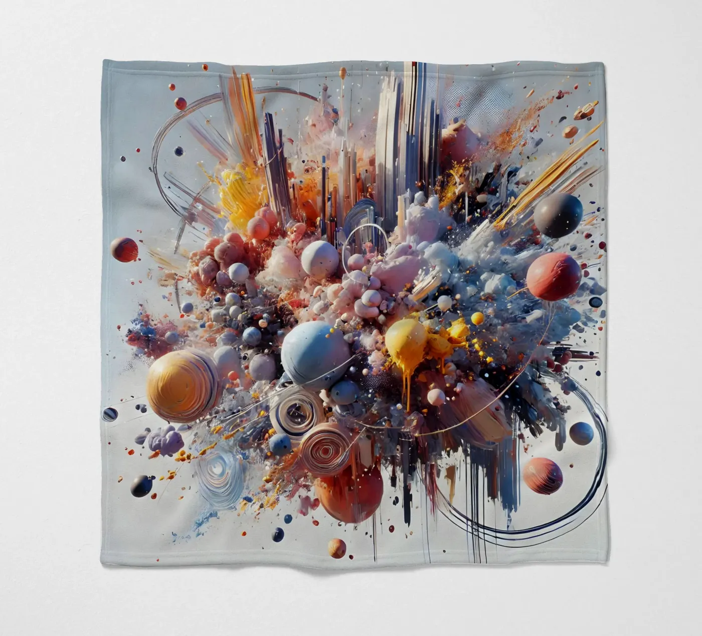 action splash abstract Fleecedecke von abstrakt