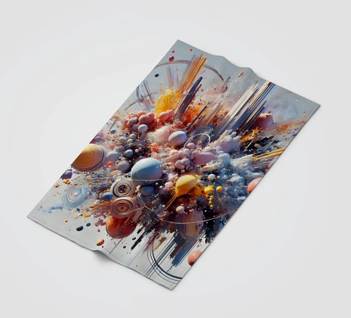 action splash abstract Fleecedecke von abstrakt