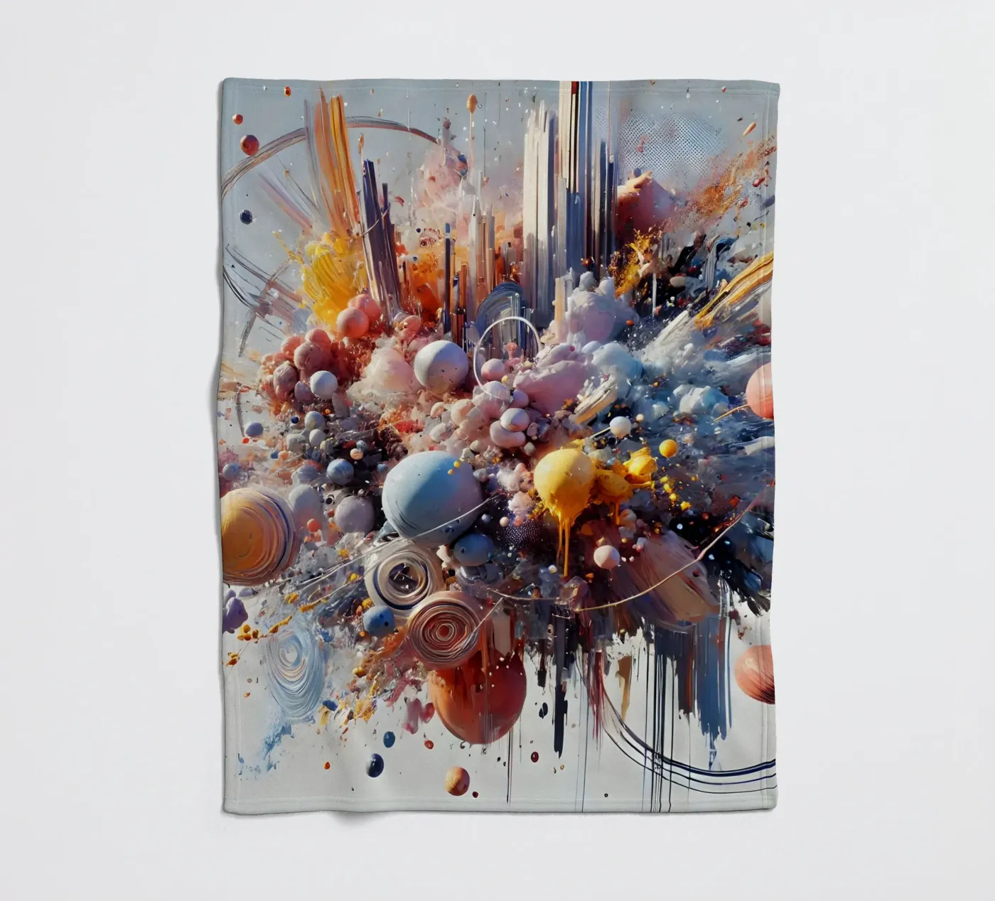 action splash abstract Fleecedecke von abstrakt