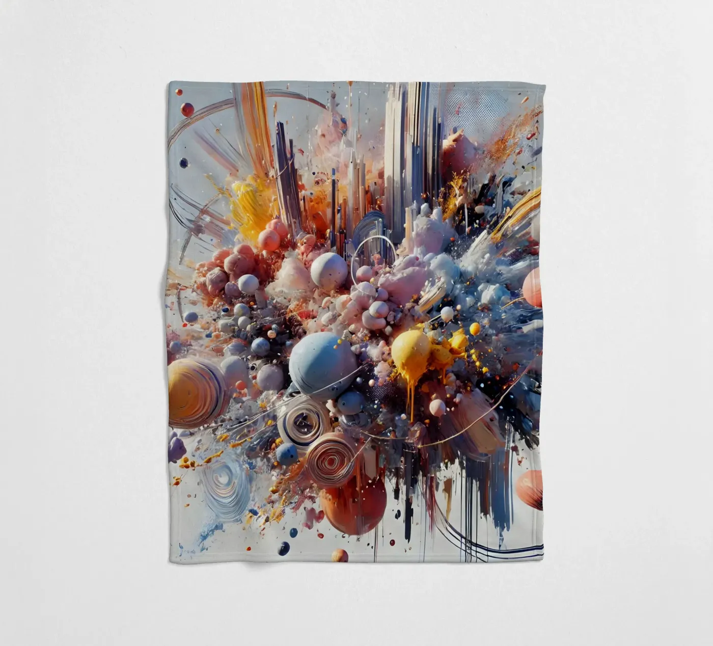 action splash abstract Fleecedecke von abstrakt
