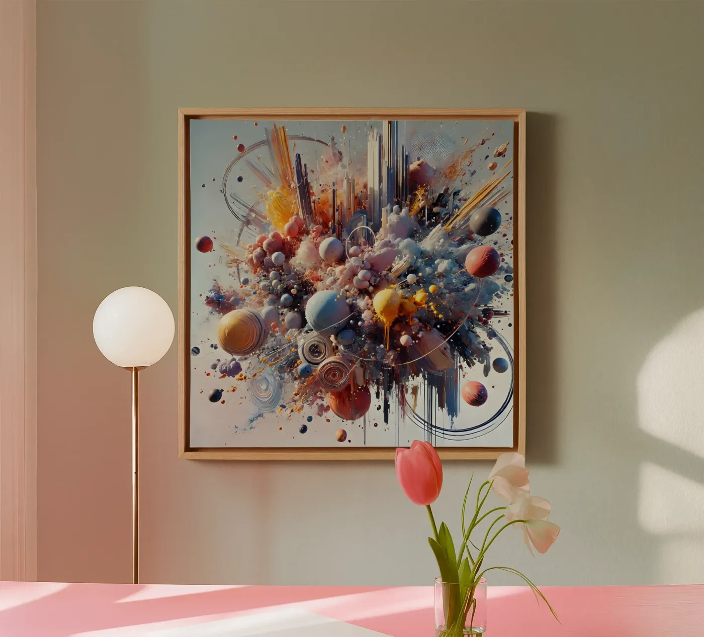 action splash abstract tela da abstrakt