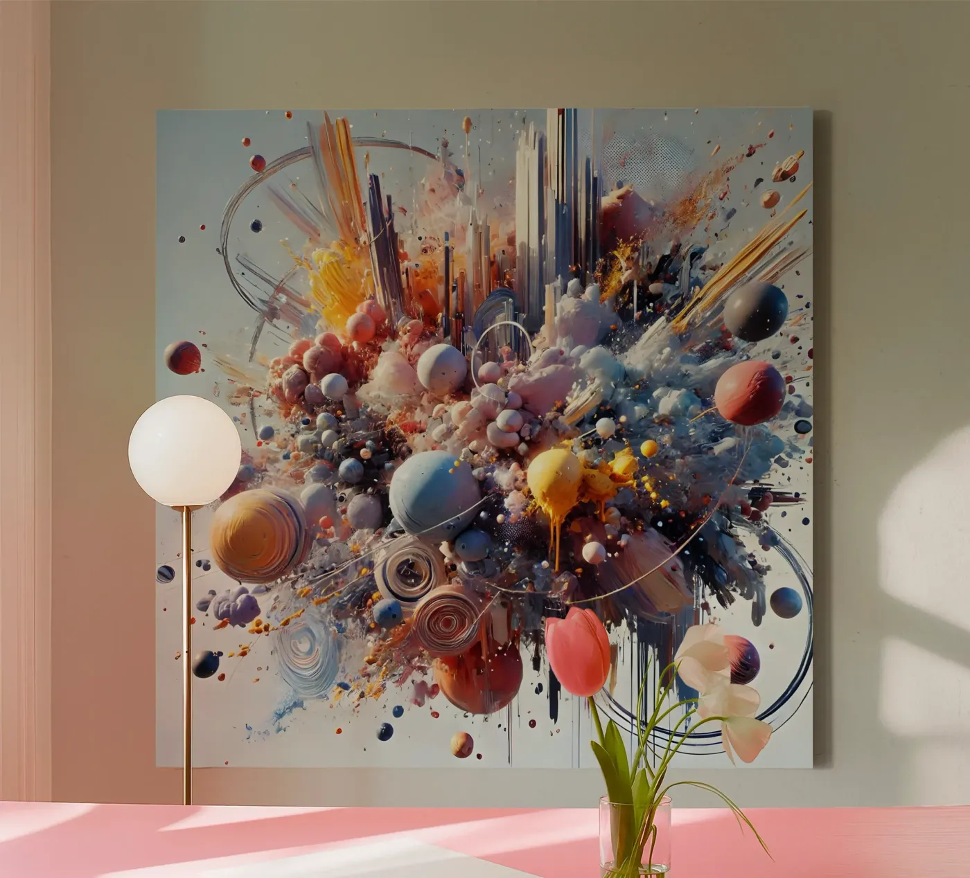 action splash abstract tela da abstrakt