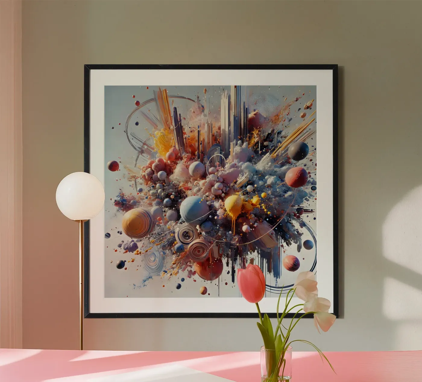 action splash abstract poster da abstrakt