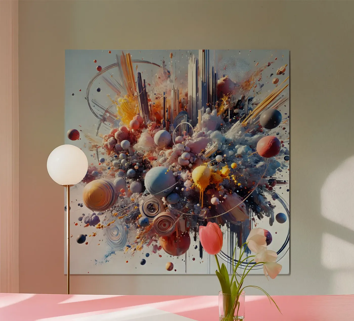 action splash abstract poster da abstrakt