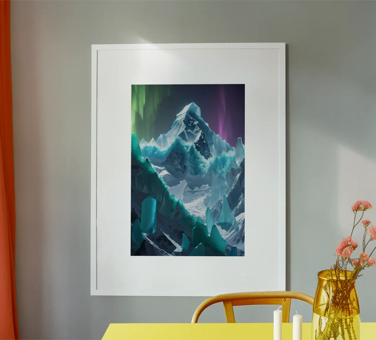 Aurora and Crystal Peaks carta hahnemühle da AlbertKlee