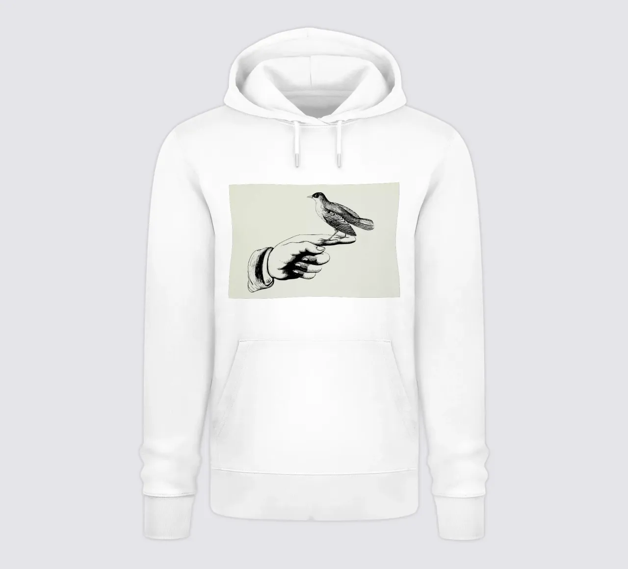Bird in the hand sudadera con capucha de Jacqueline Maldonado