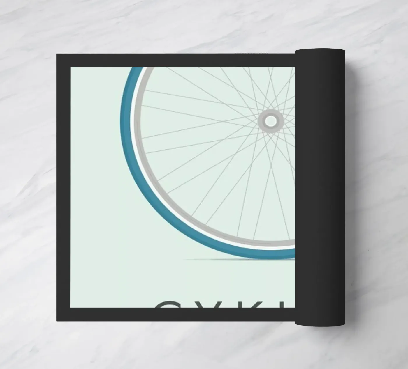 Cyklist doormat by Emerybloom
