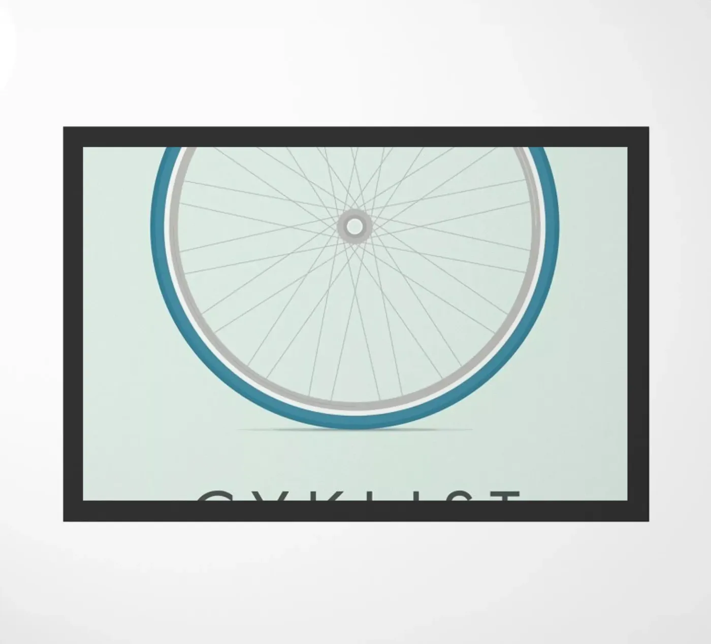 Cyklist Fußmatte von Emerybloom