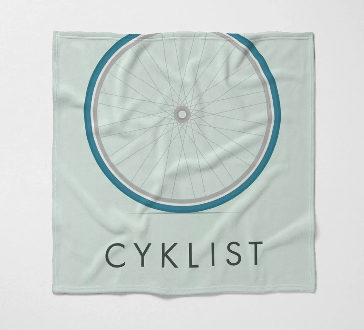 Cyklist fleecedeken van Emerybloom