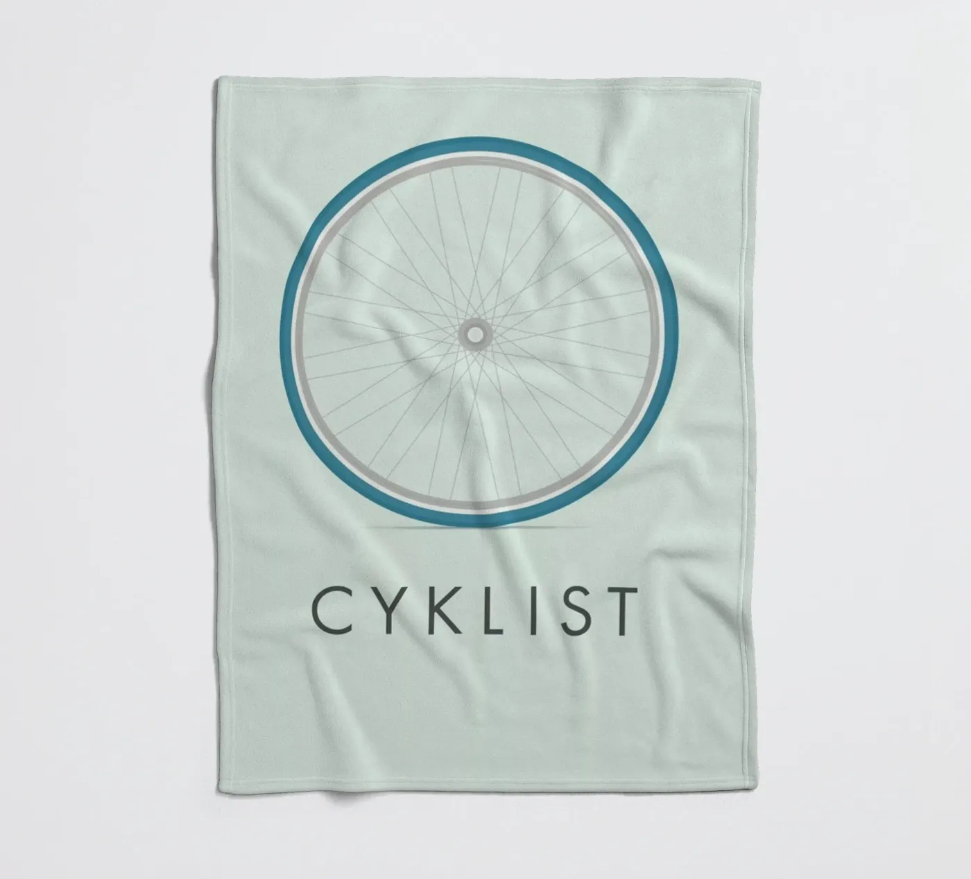 Cyklist fleecedeken van Emerybloom
