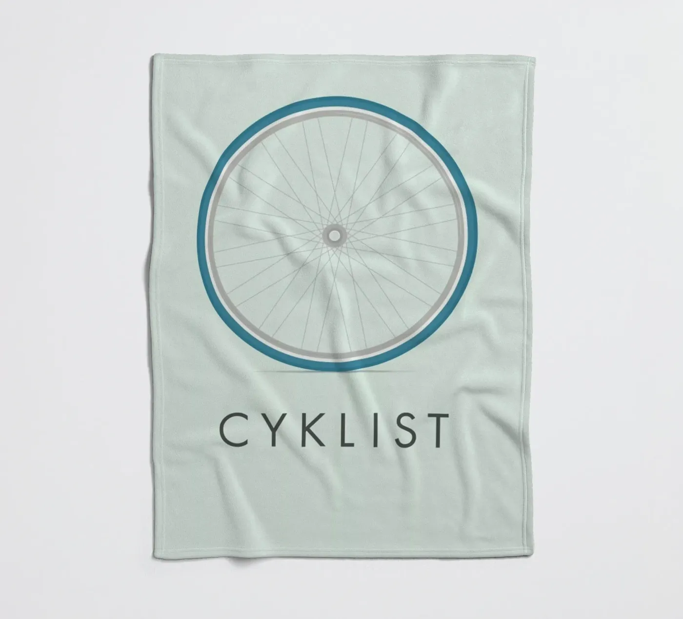 Cyklist fleecedeken van Emerybloom