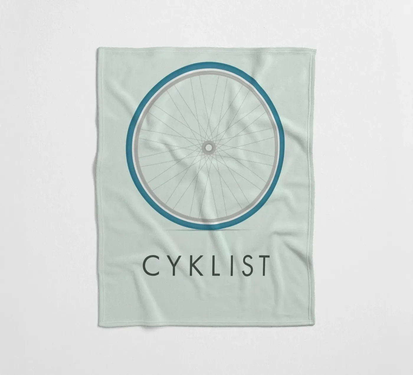 Cyklist fleecedeken van Emerybloom