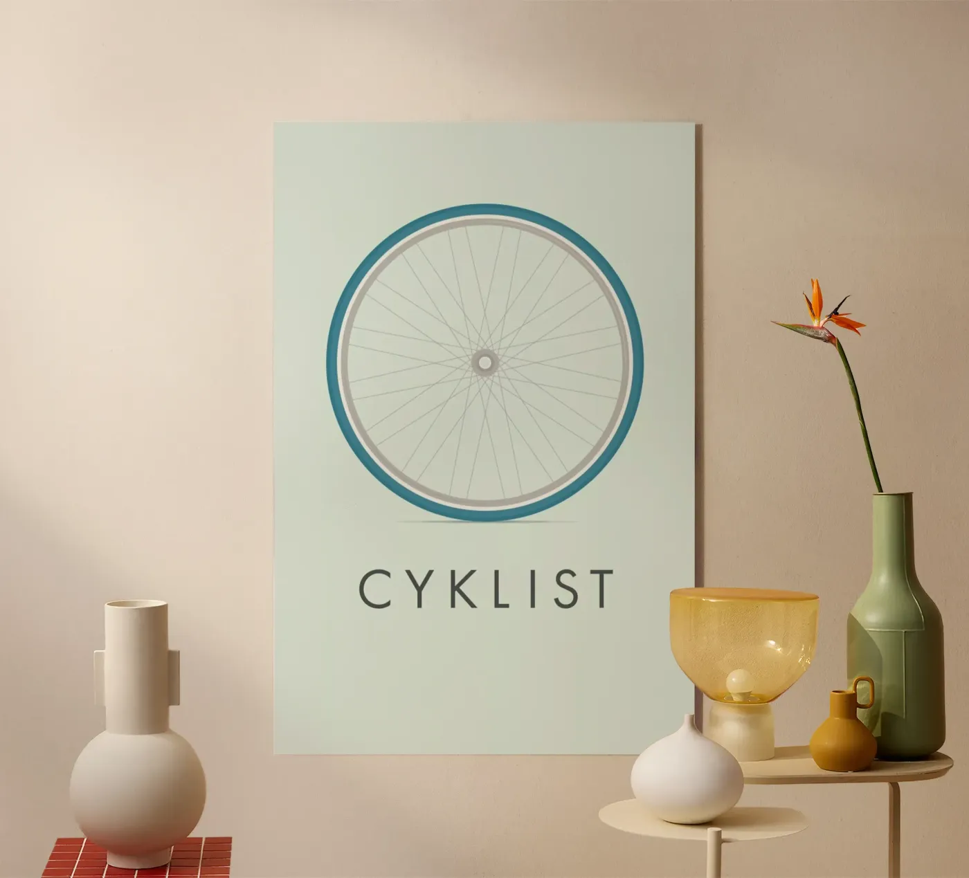 Cyklist acryl van Emerybloom