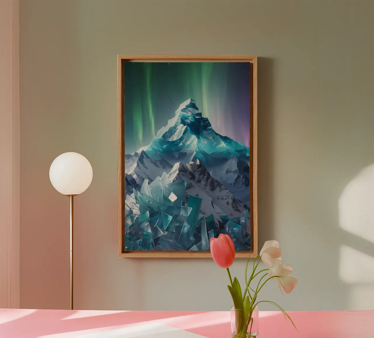 Shards of Light and Ice Leinwand von AlbertKlee