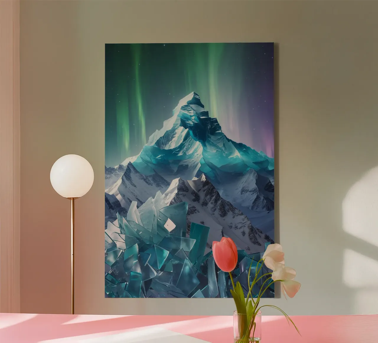 Shards of Light and Ice Leinwand von AlbertKlee