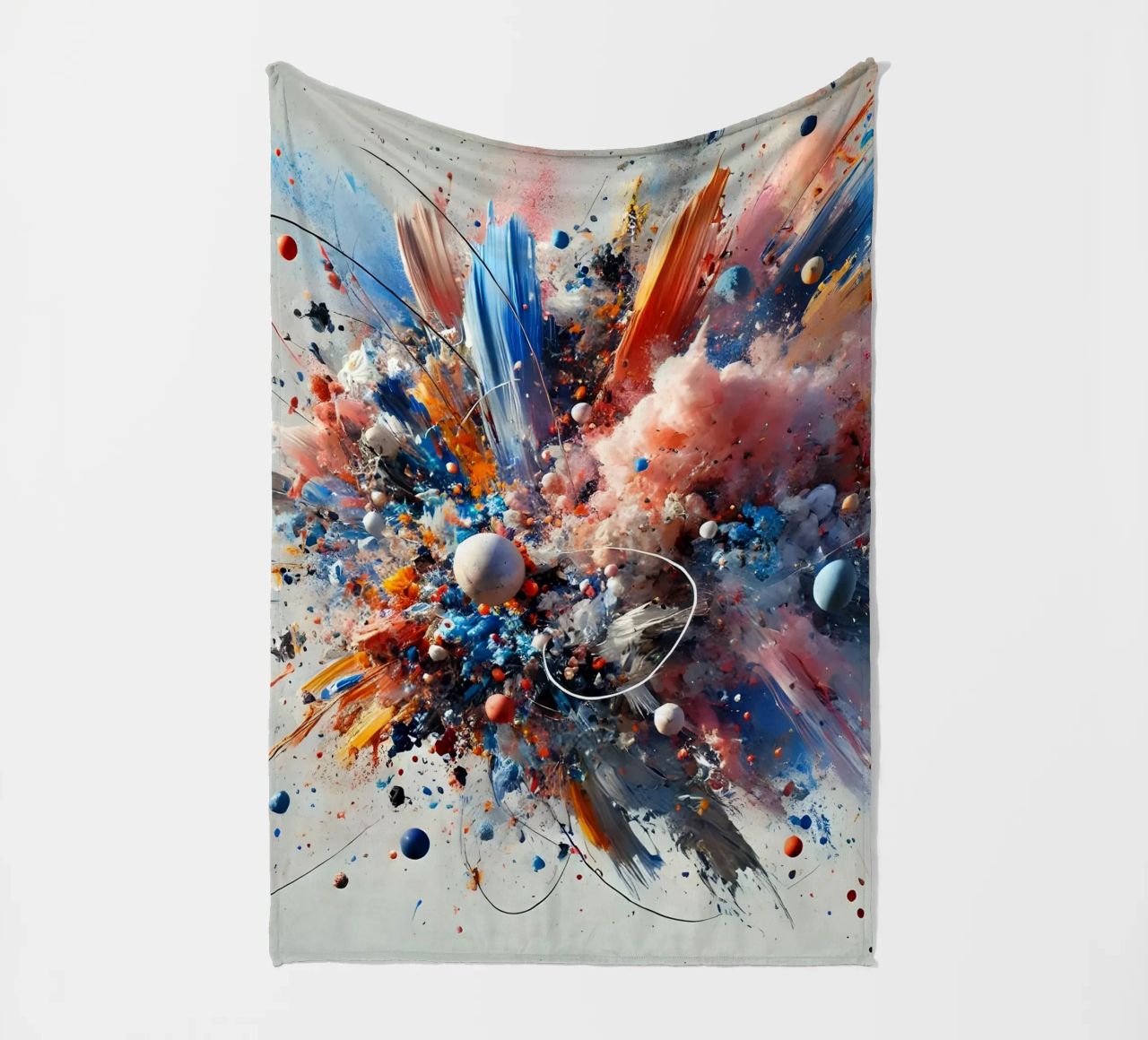 action splash abstract Fleecedecke von abstrakt