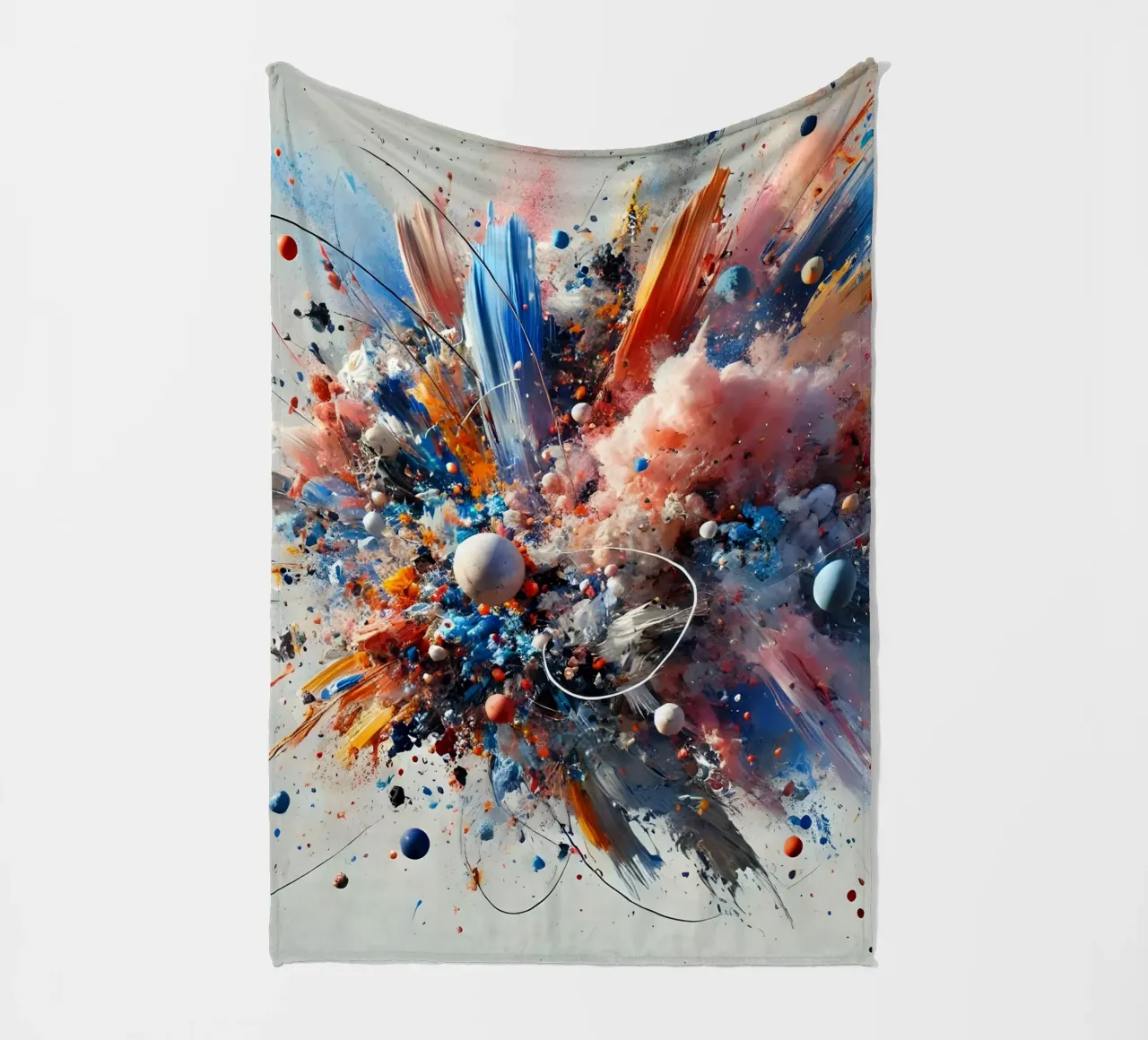 action splash abstract coperta in pile da abstrakt