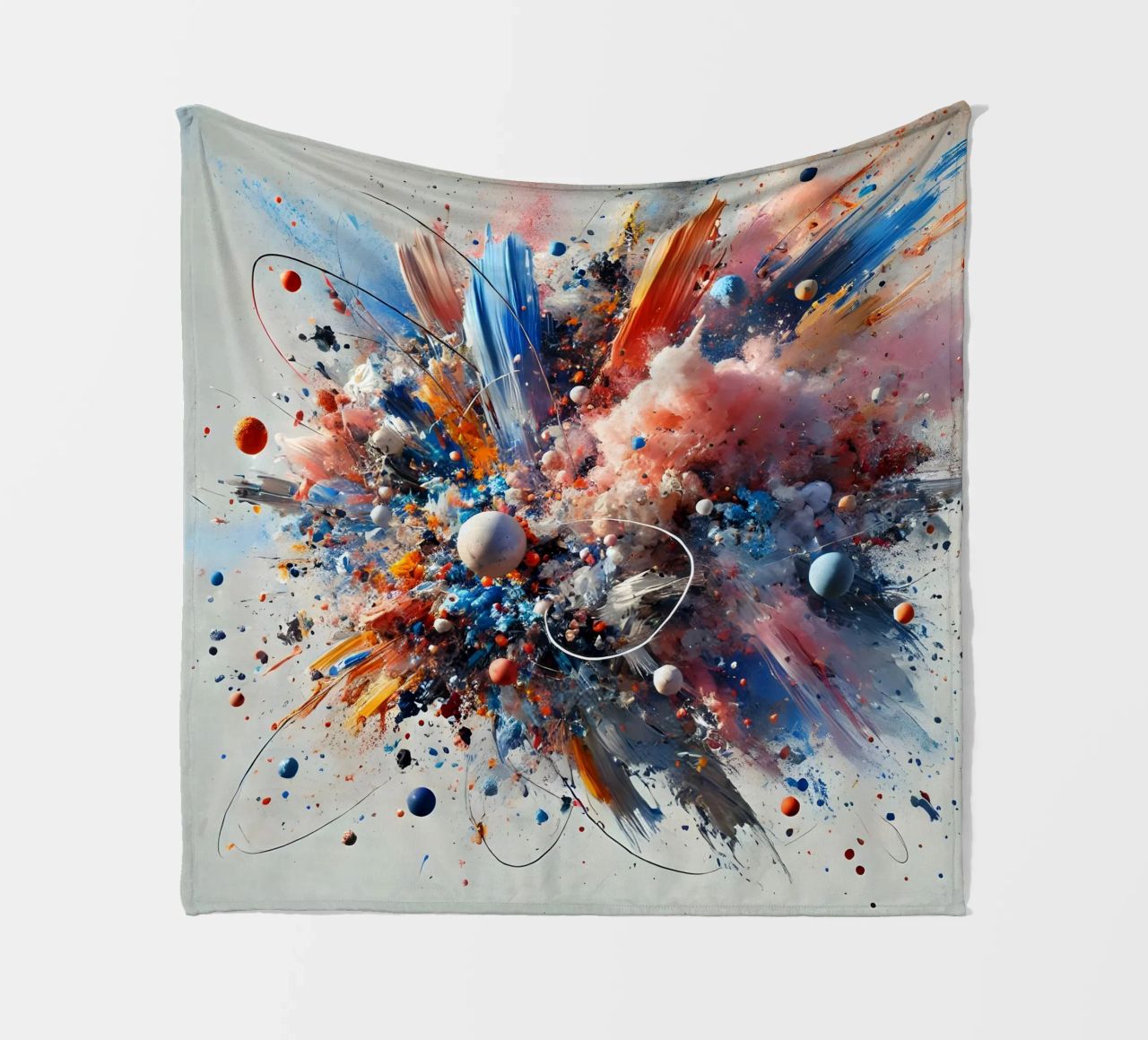 action splash abstract Fleecedecke von abstrakt