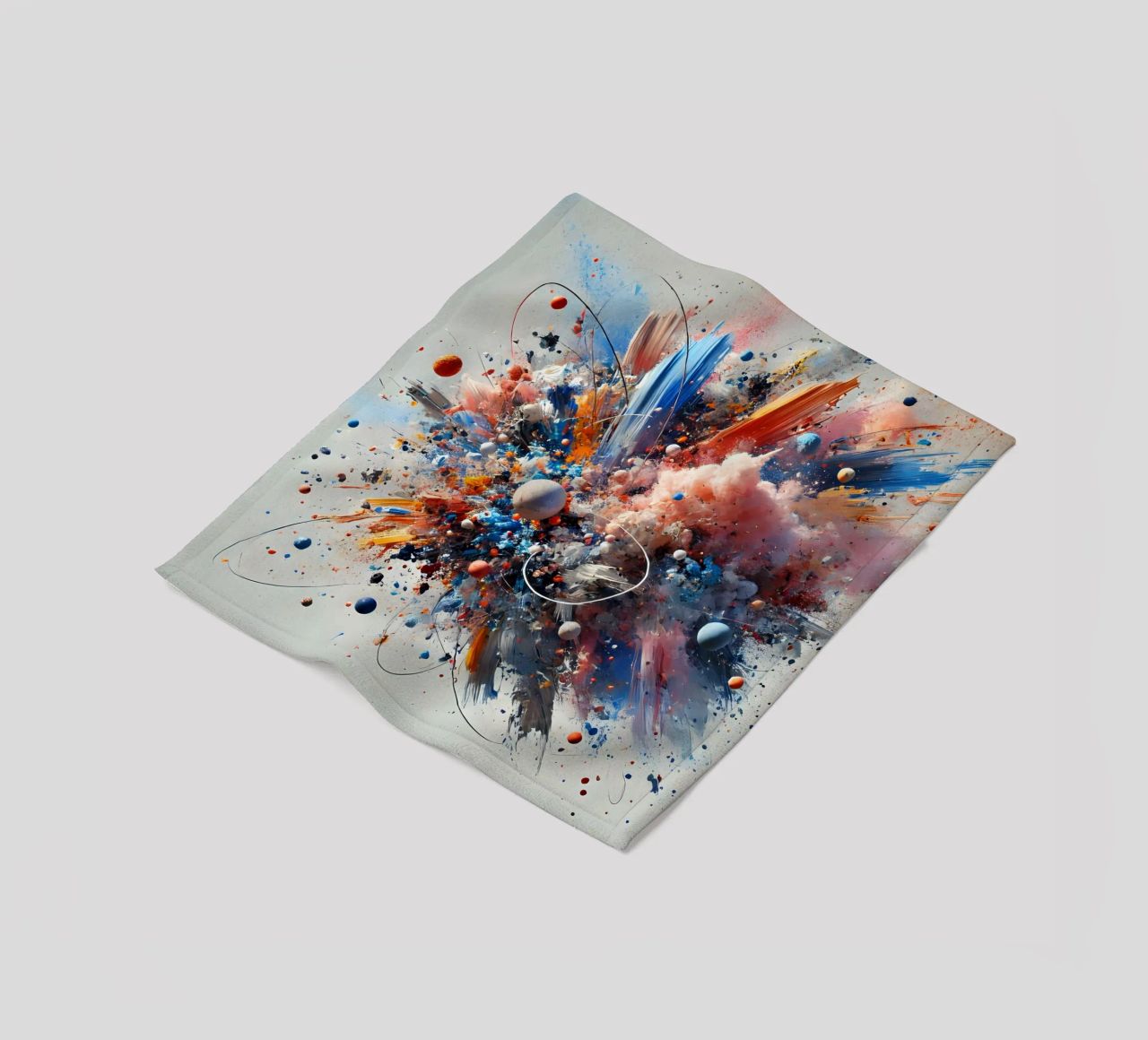action splash abstract Fleecedecke von abstrakt