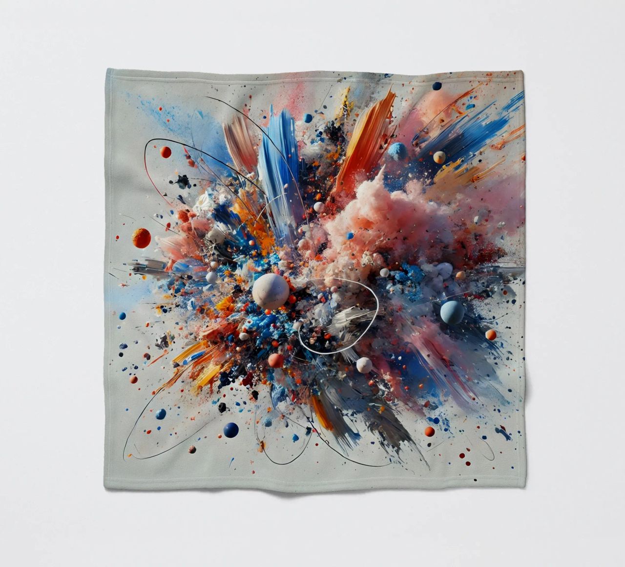 action splash abstract Fleecedecke von abstrakt