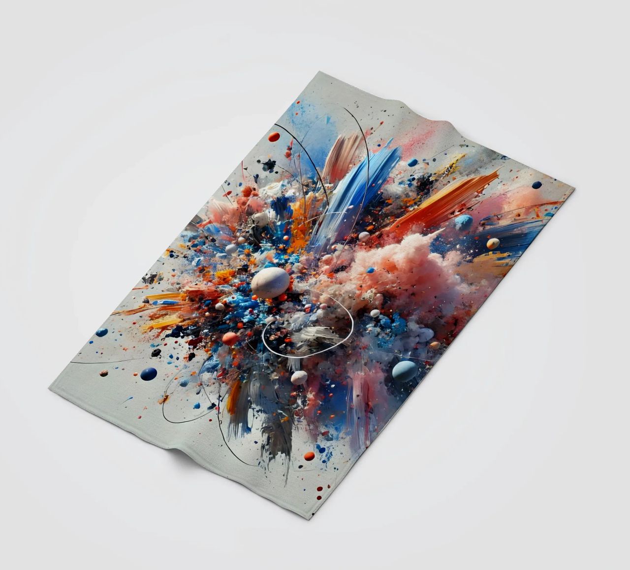 action splash abstract Fleecedecke von abstrakt