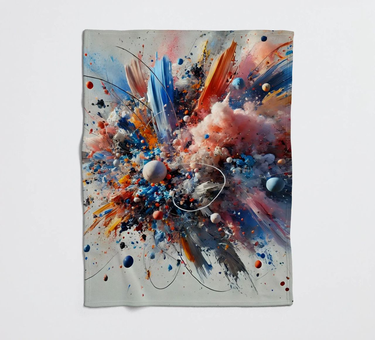 action splash abstract Fleecedecke von abstrakt