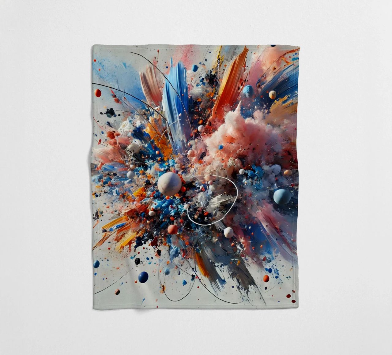 action splash abstract Fleecedecke von abstrakt