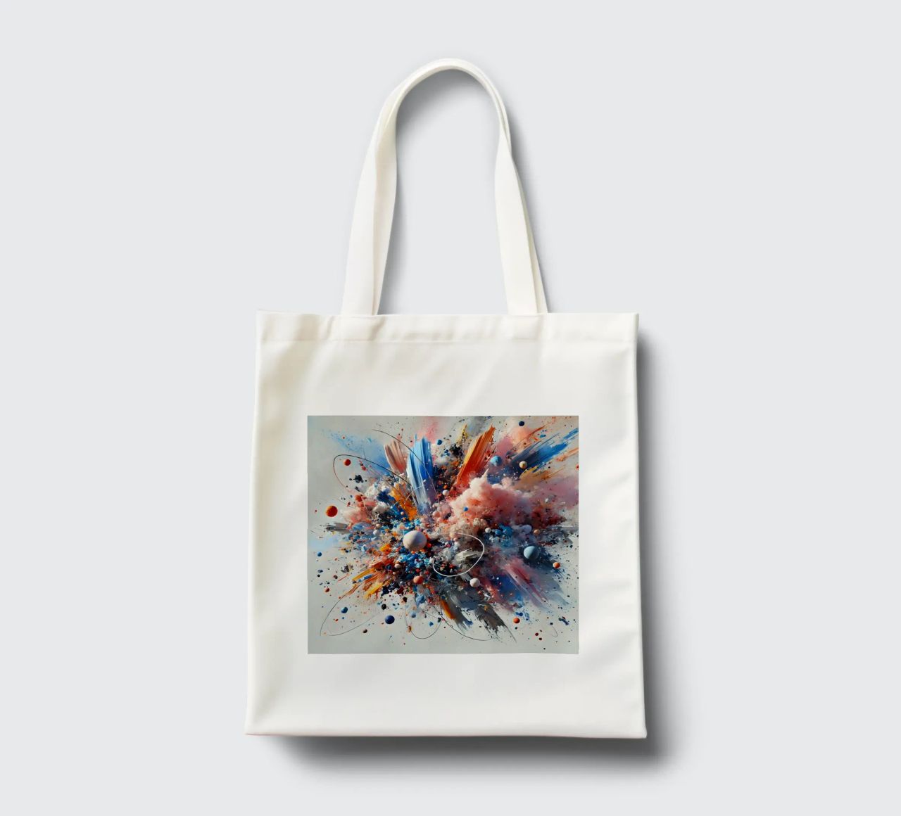 action splash abstract borsa in juta da abstrakt