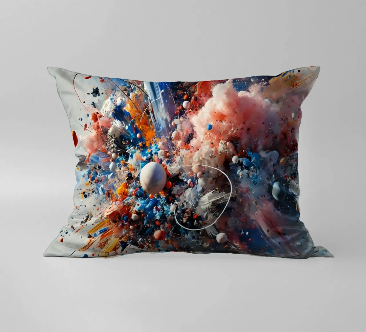 action splash abstract Kissen von abstrakt