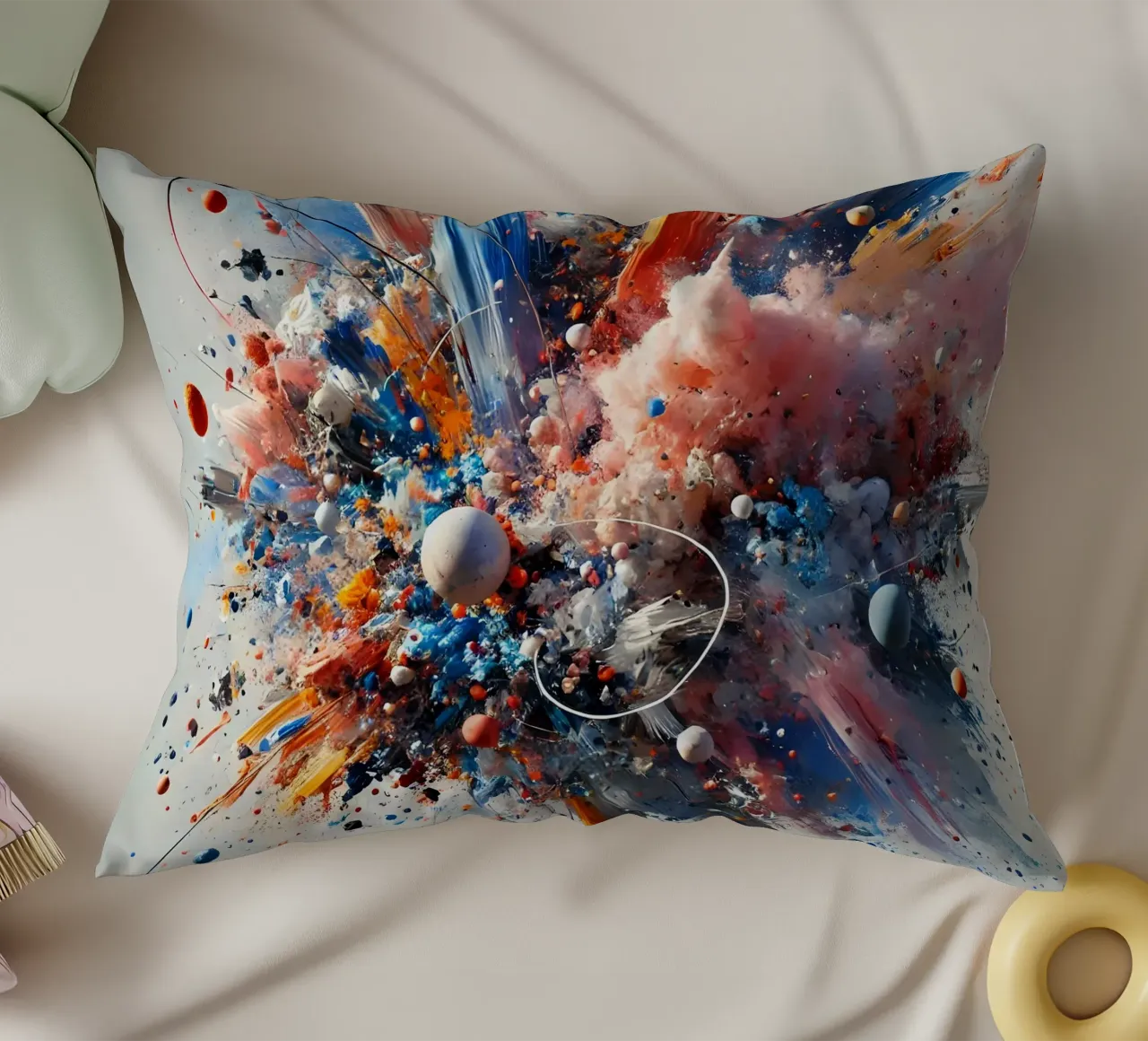 action splash abstract cuscino da abstrakt