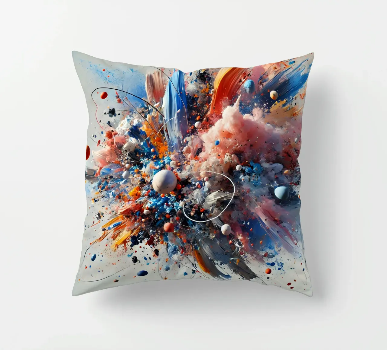 action splash abstract Kissen von abstrakt