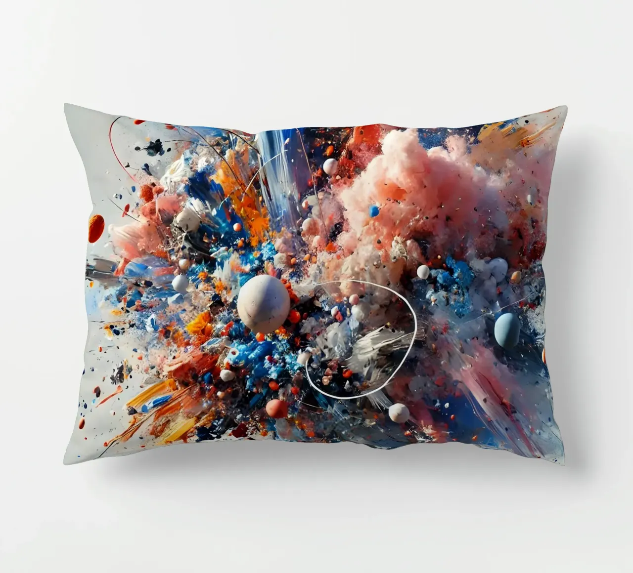 action splash abstract Kissen von abstrakt
