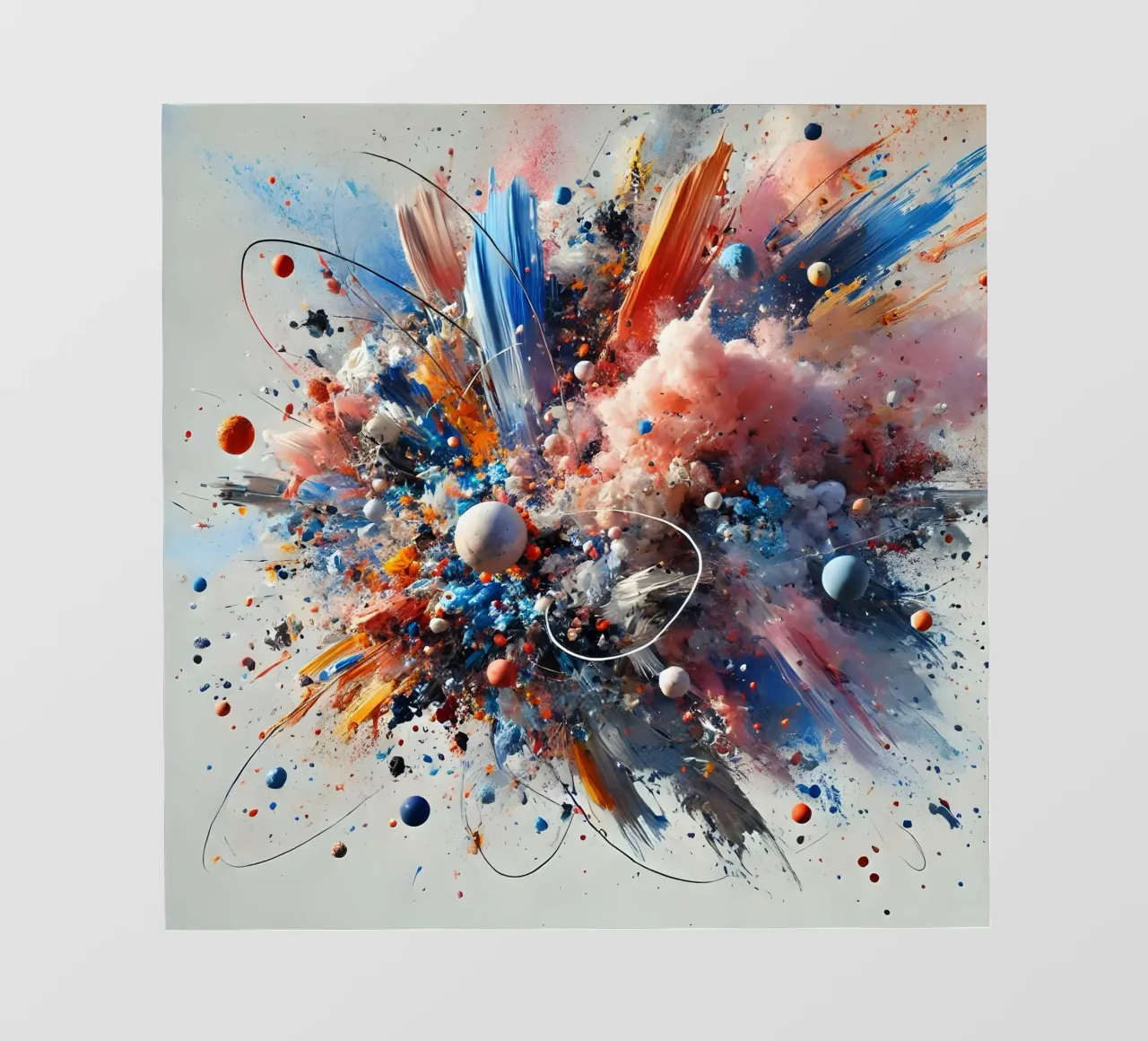 action splash abstract Backlit Folie von abstrakt