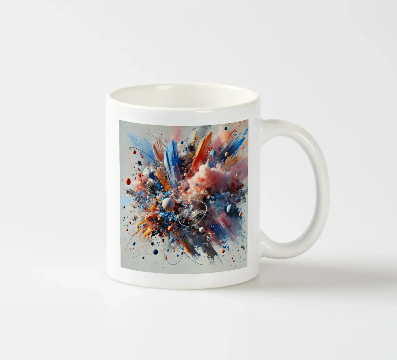 action splash abstract mug en céramique de abstrakt