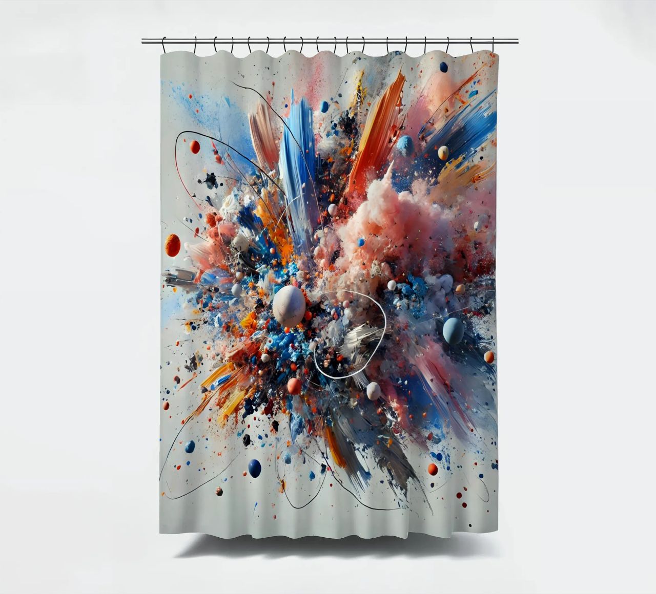action splash abstract Duschvorhang von abstrakt