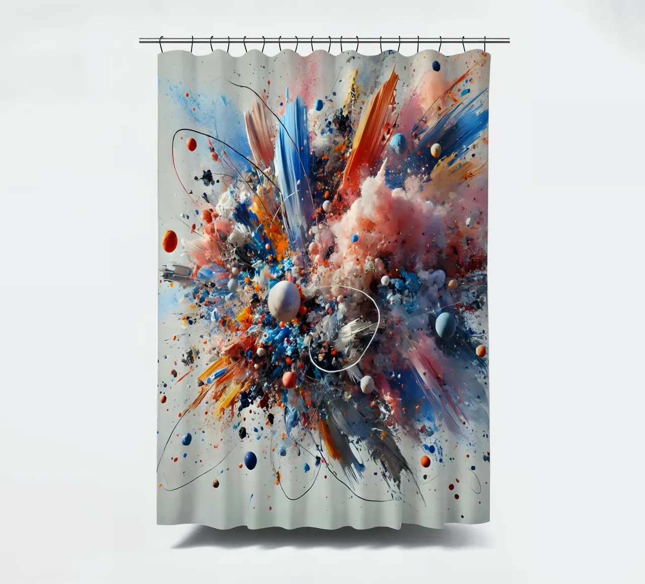 action splash abstract Duschvorhang von abstrakt