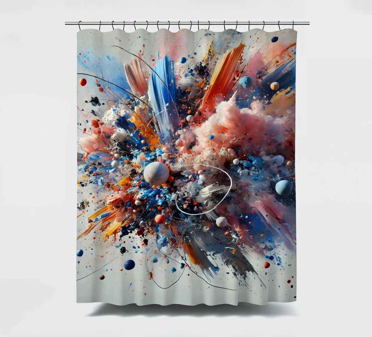 action splash abstract Duschvorhang von abstrakt