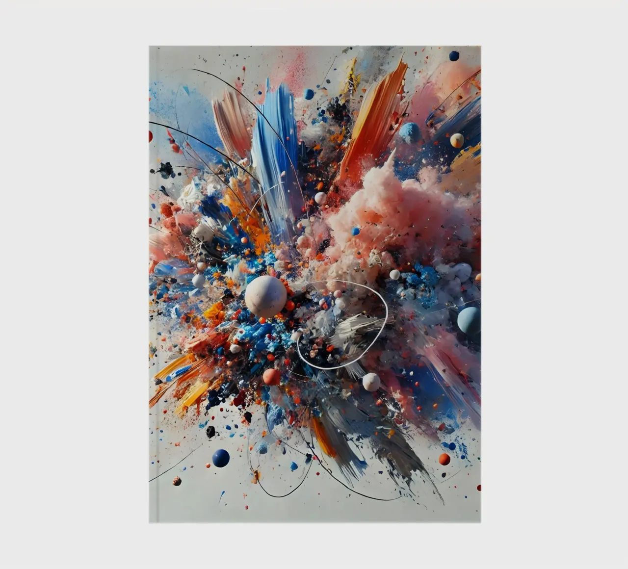action splash abstract notebook by abstrakt