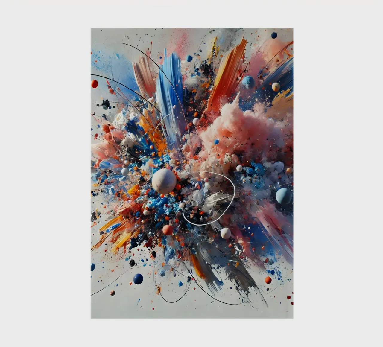 action splash abstract notebook by abstrakt