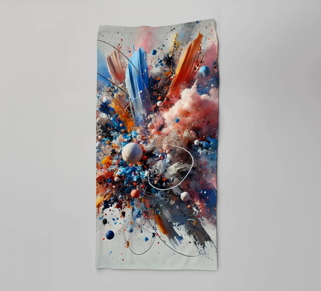 action splash abstract asciugamano da bagno da abstrakt