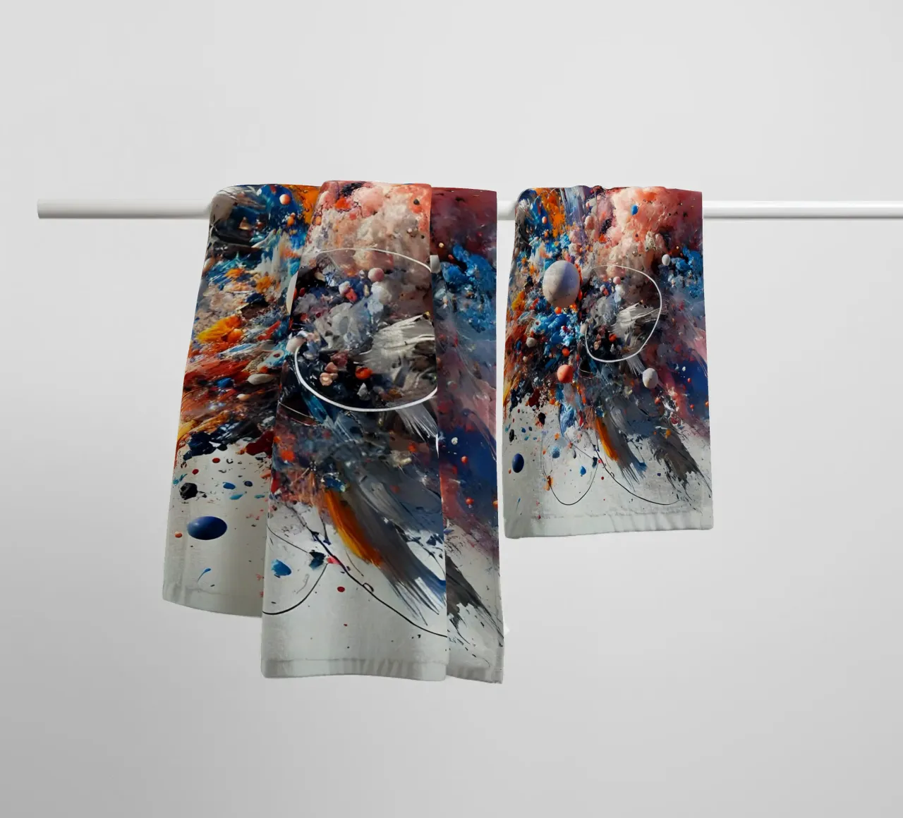 action splash abstract asciugamano da bagno da abstrakt