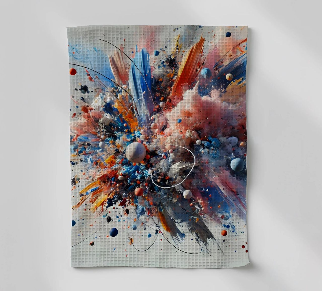 action splash abstract Geschirrtuch von abstrakt