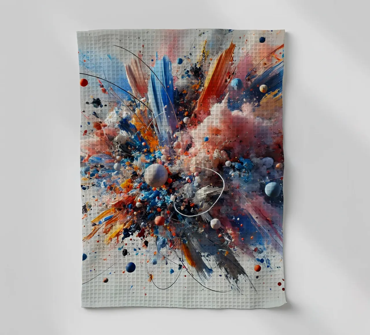 action splash abstract Geschirrtuch von abstrakt