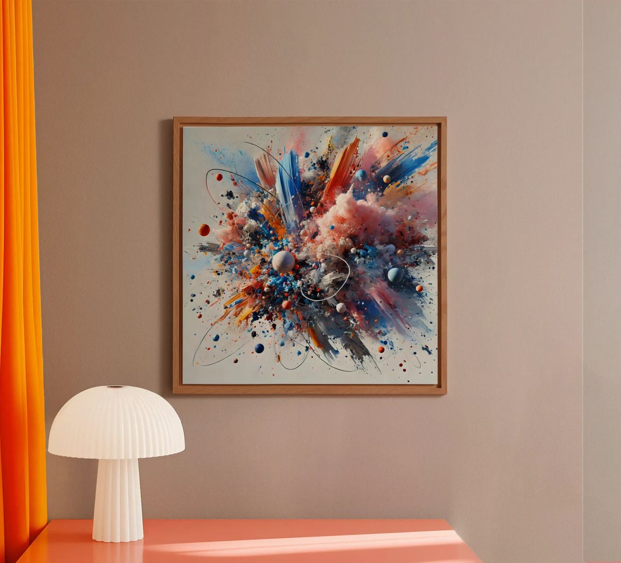 action splash abstract alluminio dibond da abstrakt