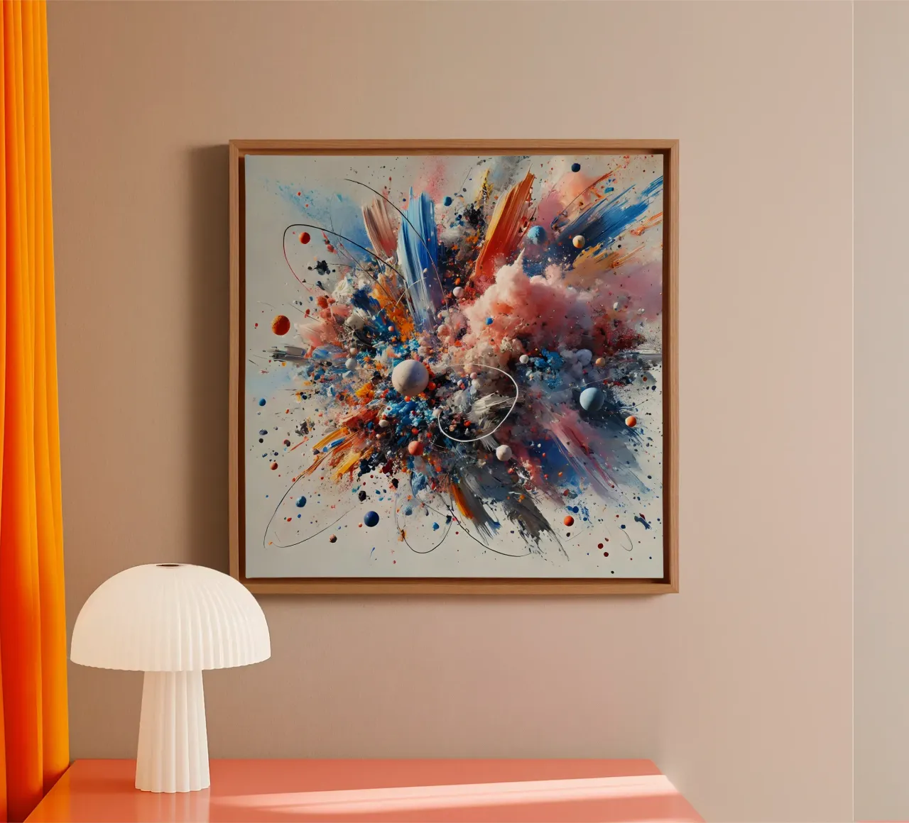 action splash abstract tela da abstrakt