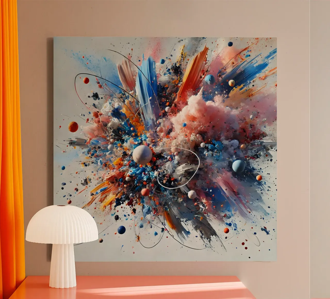 action splash abstract tela da abstrakt
